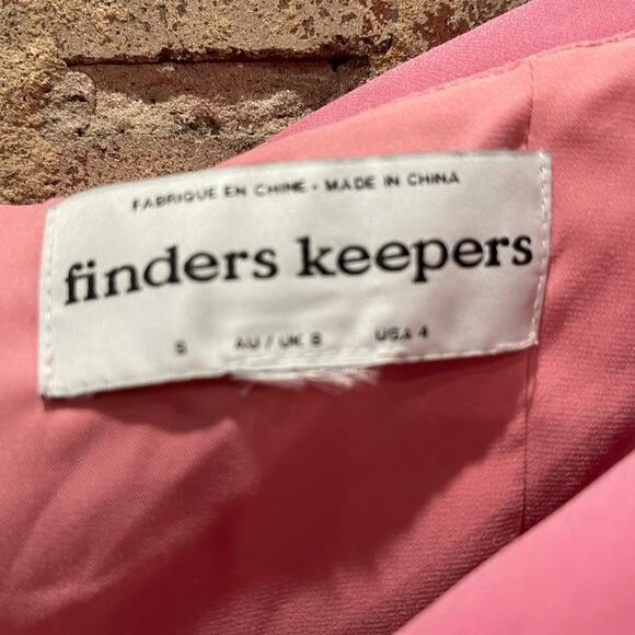 Finders Keepers Pink Off The Shoulder Mae Midi Dress Size 4 Small - Picture 5 of 7